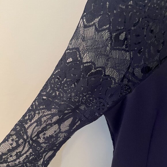 Navy Fit & Flare Dress || BB Dakota by Steve Madden - Picture 5 of 5